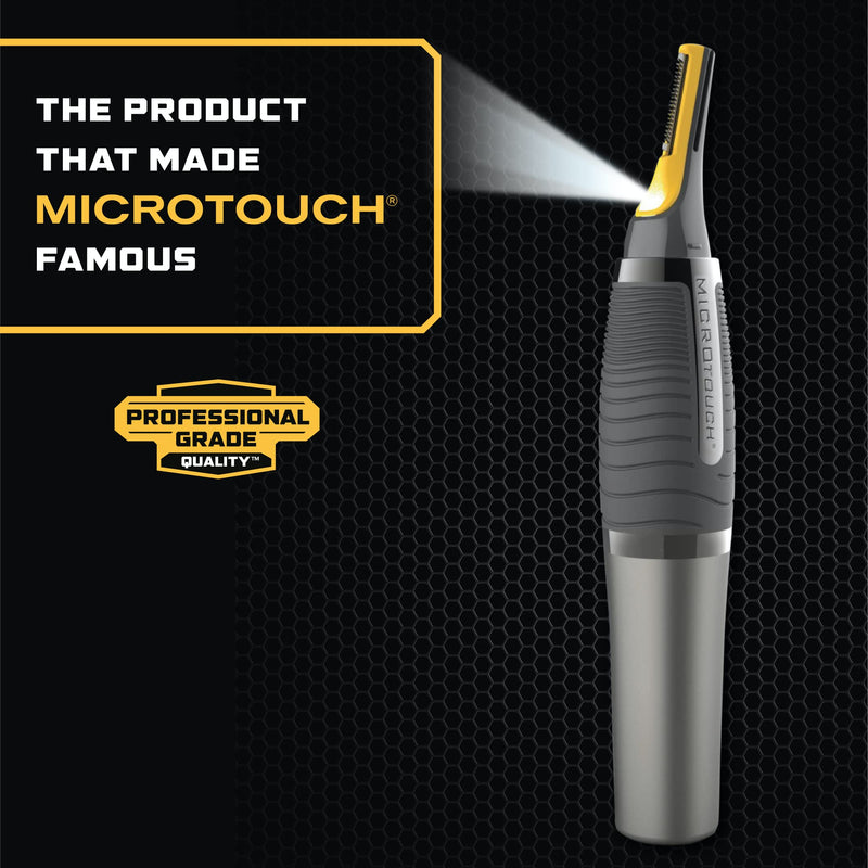[Australia] - Micro Touch Titanium MAX Lighted Personal Trimmer 4.0x1.25x8.5 Inch (Pack of 1) 