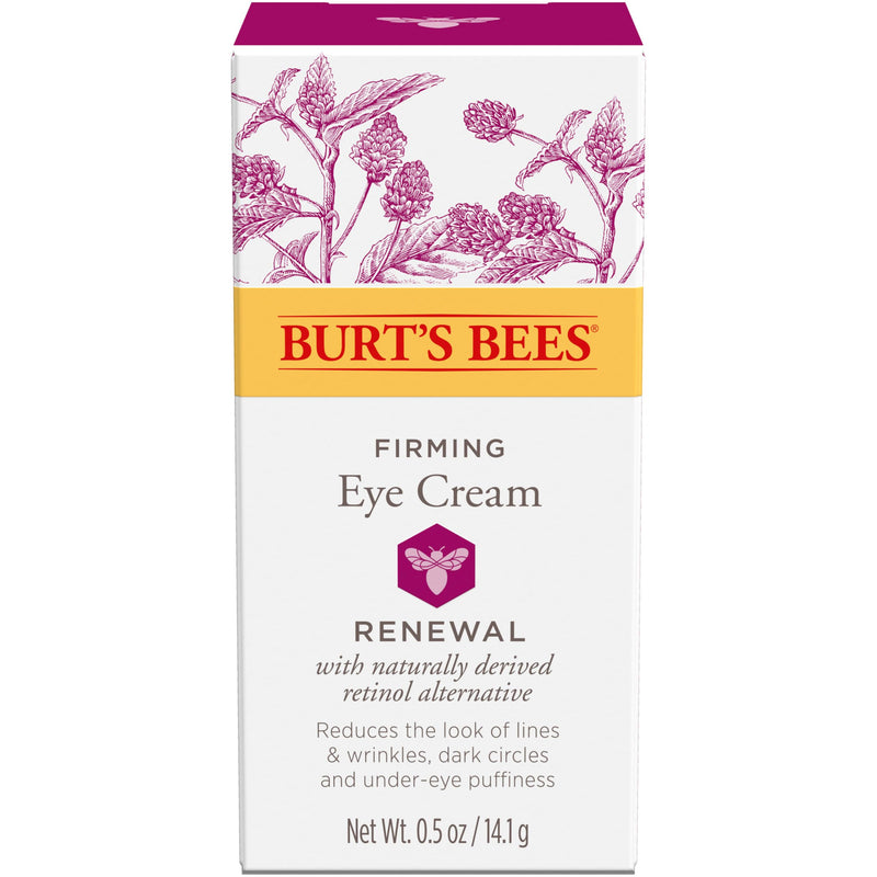 Burt's Bees Renewal Firming Eye Cream, 0.5 oz. Bottle | With Retinol Alternative, Reduces Appearance of Lines, Wrinkles, Under-Eye Circles and Crow's Feet, 99 Percent Natural Origin 0.5 Ounce (Pack of 1)
