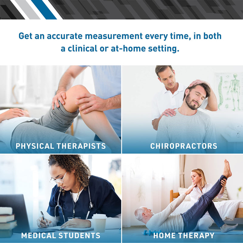 [Australia] - BodyMed Professional Inclinometer for Physical Therapy & Rehabilitation, Easy to Read, Test Range of Motion, Professional Rehab Tool 