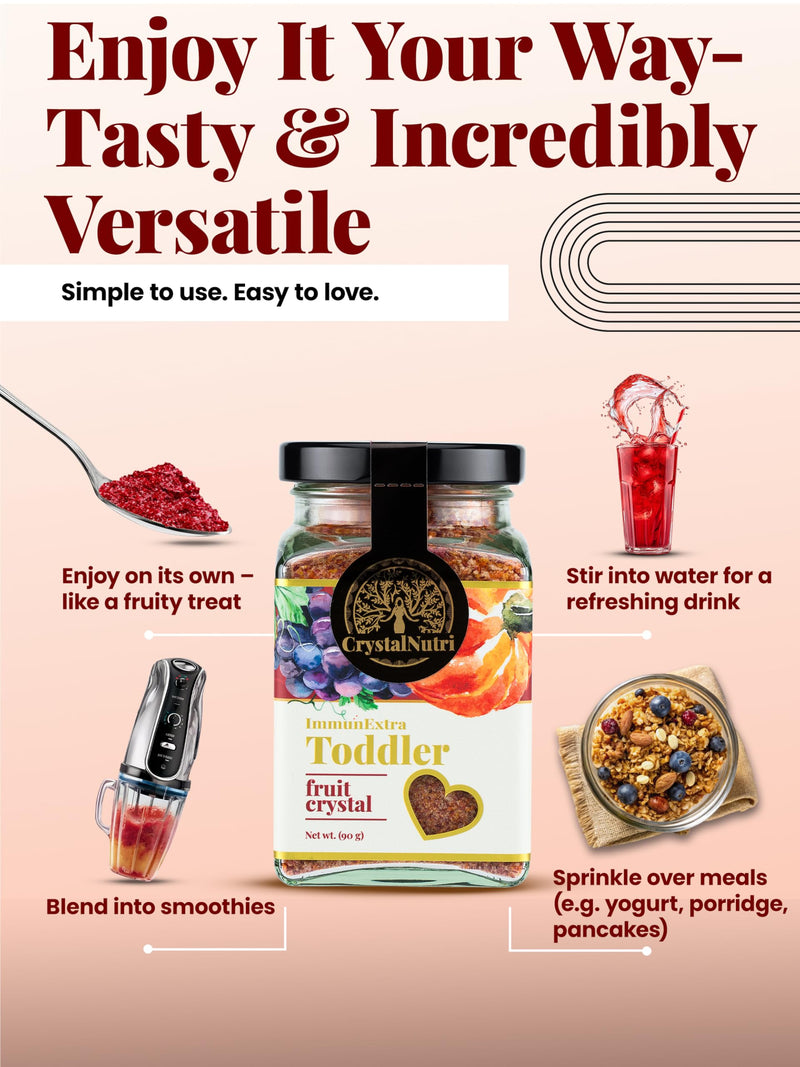 ImmunExtra Toddler 90g - Better Then Freeze Dried Fruit and Veggie - Concentrated Powder with Extra Butternut Squash - Low Temperature Drying – Preserving Natural enzymes, antioxidants