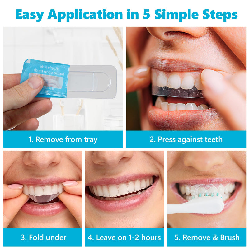 [Australia] - Advanced Teeth Whitening Strips – Pack of 10 (5 Treatments) - 5 Shades Brighter in 5 Days - Mint Flavored with Enamel Safe Comfort Fit Technology - Teeth Whitening Kit for Sensitive Teeth 10 Count (Pack of 1) 