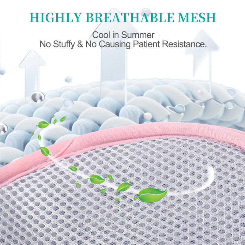 LEFEKE Medical Restraint Gloves - 2Pcs, Hand Protective Gloves for Dementia Patients or Elderly, Autistic Child, Bed Restraints Mitts, Limb Holder, Movement Limited Ties for Hands (Pink) Pink