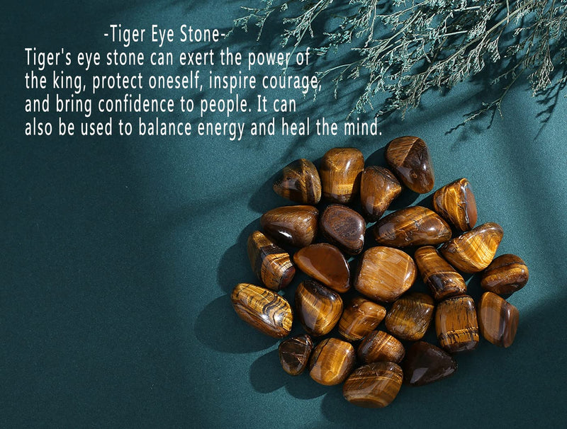 [Australia] - MAIBAOTA Tiger Eye Stones Natural Polished Tumbled Crystals Stones Rocks Energy Balance Crystal Gemstones Vase Filler Decorative Crstal Stones Brown-tiger Eye Stone 100 g 