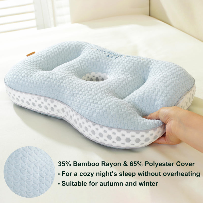 [Australia] - Ear Piercing Pillow for Side Sleeping,Piercing Pillow for Side Sleepers,Ear Pillow,Donut Pillow for Ear, Earring Pillows with Holes for Ear Pain 