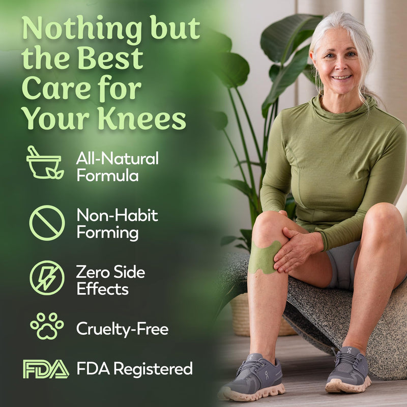 [Australia] - FLexiknee Herbal Knee Patch Set - Natural Wellness Adhesive Patches for Knees - Maximum Strength Warming Relief Pads for Soreness, Swelling, Stiffness, and Joint Discomfort - 1 Pack, 12 Total Patches 