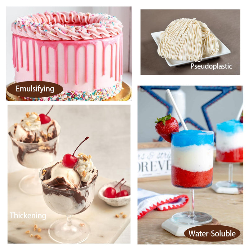 [Australia] - Sodium Alginate Powder - 4oz Pure Sodium Alginate Food Grade Thickener Powder, Natural Gelling Agent for Desserts, Caviar Spheres Making, Ice Cream, Meatloaves, Vegan Stabilizer for Baking, Thickening 