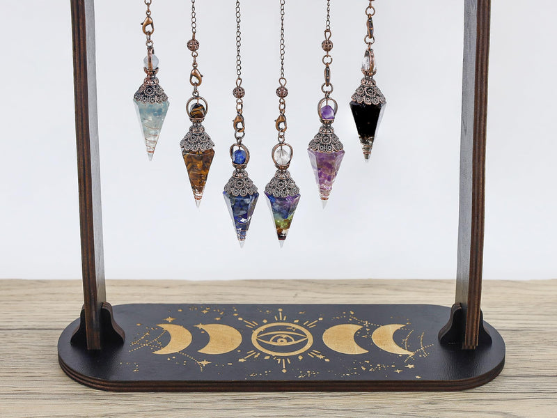 [Australia] - MAIBAOTA Pendulum Crystal, Natural Aquamarine Crystal Pendulums for Dowsing, Spiritual Pointed Crystals for Witchcraft Supplies, Divination Tools 01 Blue-aquamarine 
