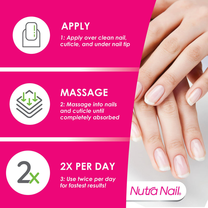 Nutra Nail 5 to 7 Day Growth Treatment, Nail Strengthener (047 fl oz) | Fast Repair Serum & Keratin Formula Strengthens & Grows Nails For Thin, Brittle & Damaged Nails, Made in the USA 0.47 Fl Oz (Pack of 1)