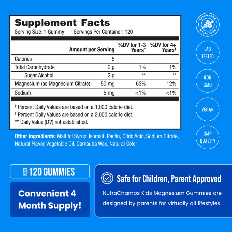 NutraChamps Kids Multivitamins & Kids Magnesium Gummies