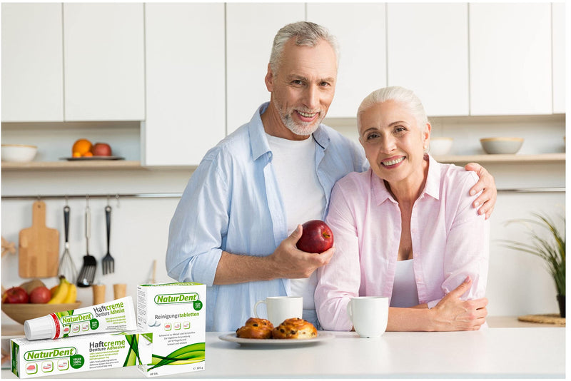 [Australia] - Natural Strong Denture Adhesive NaturDent holds Dentures Longer and Stronger No Zinc No Petrochemical No Paraben No Yucky Taste 