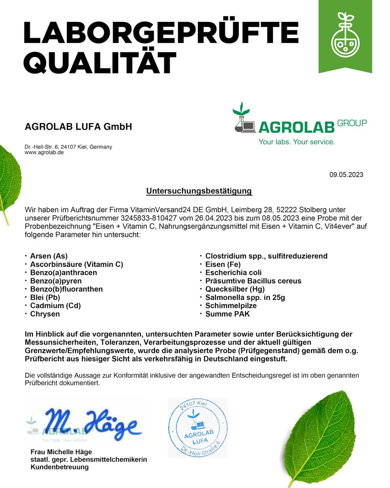 [Australia] - Iron - 365 tablets with 40 mg of pure iron + natural vitamin C - Premium raw material: iron bisglycinate (iron chelate) - High dosage - Vegan Tasteless 163 g (pack of 1) 