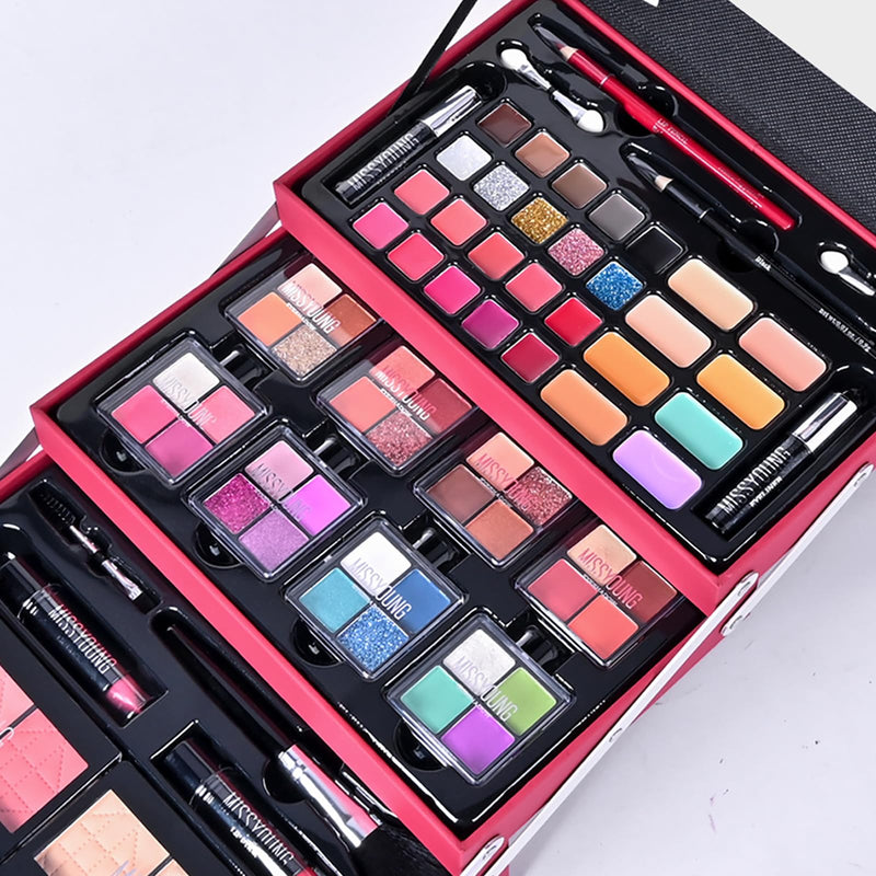 [Australia] - FantasyDay Makeup Kit, Professional Makeup Palette Travel Makeup Case with Eyeshadow Lipstick Concealer Lip Gloss Eyeliner Mascara Contour Bronzer Powder, Makeup Sets for Women Girl C09 