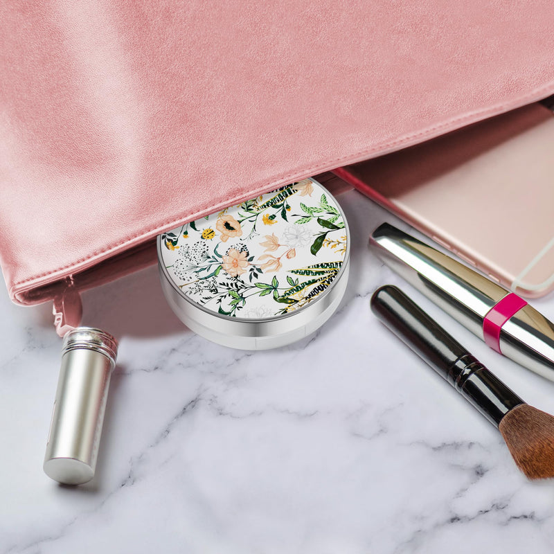 [Australia] - Contact Lens Case/Contact Case, Travel Contact Lens Case Cute Contact Case and Solution Perfect for Daily Travel Outdoor Retro Flowers 