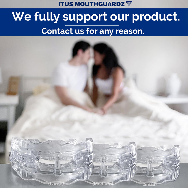 SilentZPro 2.0 - USA Designed Anti Snore Mouthpiece (3 Sizes) - Fully Adjustable Anti Snore Mouth Guard - Professional Patented Anti Snore Device - Brand: Itus Mouthguardz, Medium