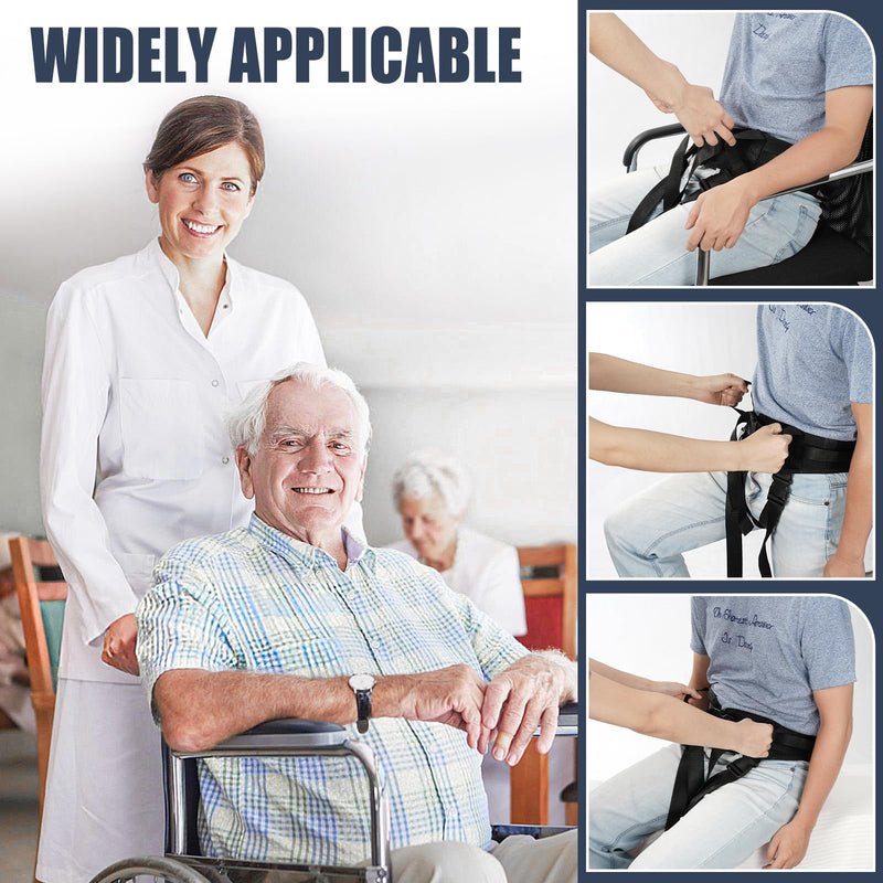 Gait Belts for Seniors - with Leg Loops， Occupational and Physical Therapy - Long Strap and Quick Release Buckle