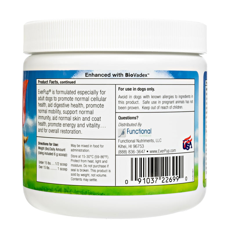EverPup Ultimate Daily Dog Supplement with Glucosamine, Prebiotics, Probiotics, Apoptogens, Vitamins and Minerals for Healthy Joints, Immunity, Digestion, Skin Health - PawsPlanet Australia