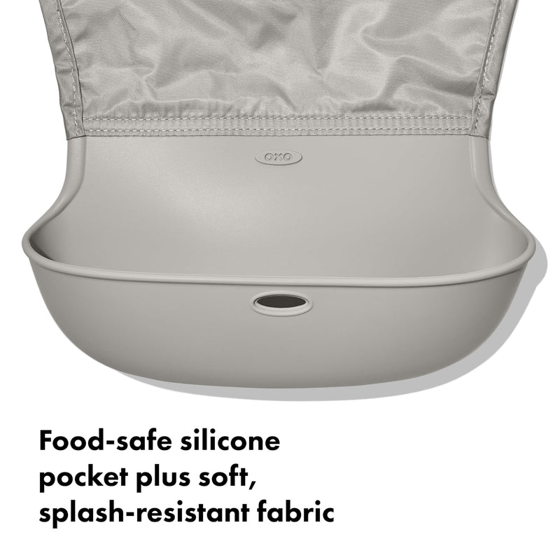 [Australia] - OXO Tot Roll-Up Bib - 2 Pack - Drizzle and Dusk Drizzle/Dusk 