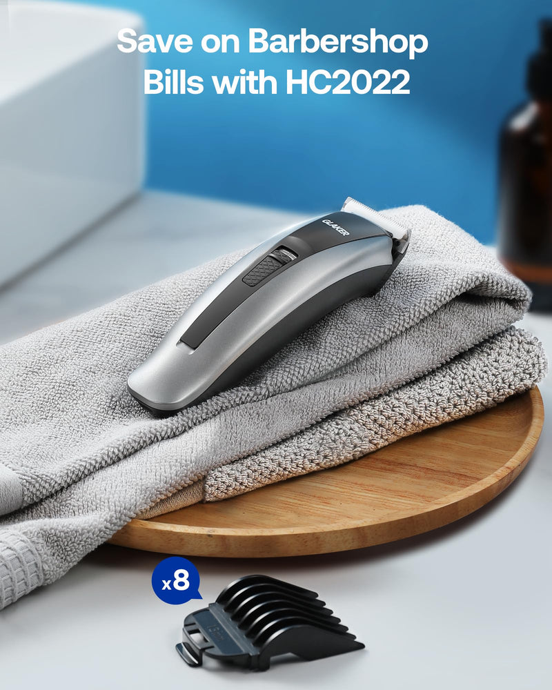[Australia] - GLAKER Hair Clippers for Men - Cordless 2 in 1 Versatile Hair Trimmer with ABS Guards,Professional Haircutting Kits for Blending & Fade Cuts Classic Grey 