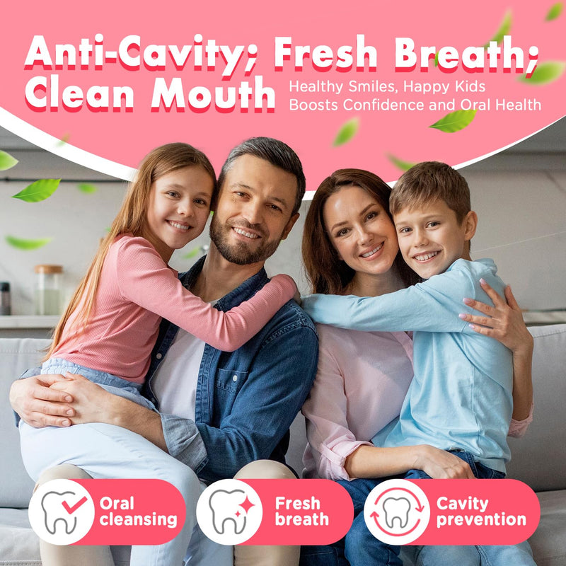 Mouth Spray for Kids Toddler Toothpaste Helper Fluoride Free Baby Toothpaste Cavity Protection Oral Care with Natural P113+ Antibacterial Peptide for Newborns to Age 12(Grape) Grape