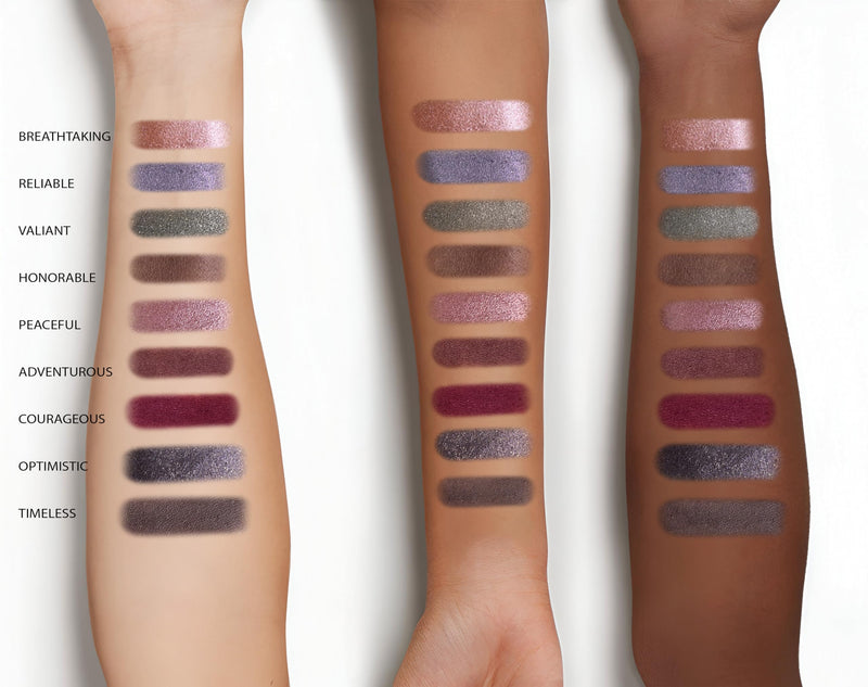 [Australia] - Mirabella - True To You Eye Makeup Palette, 17 Matte & Shimmer/Metallic Eye Makeup Colors, Talc-Free Eyeshadow with 1 Primer Included, Highly Pigmented Eyeshadow Palette Kit, Buff 