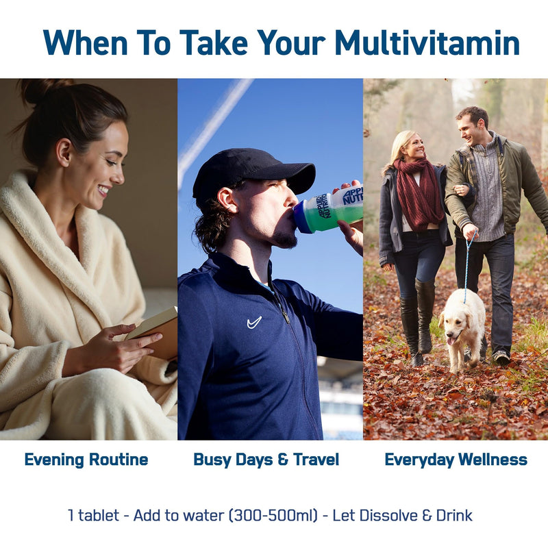 Applied Nutrition Solutions Multivitamin Effervescent Tablets – Essential Vitamins & Minerals per Serving – 120 Effervescent Tablets, Zero Sugar, Supports Daily Energy & Immune Function – (Orange) Orange 120 count (Pack of 1)