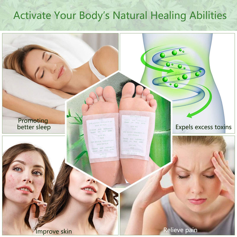 [Australia] - NUEDSFXO Detoxification Plasters Feet, Detox Foot Plasters Detoxification for Deep Sleep & Stress Relief, Deep Cleansing Foot Pads for Removing Body Toxins, Promotes Blood Circulation (10 Pcs) 10 Pcs 