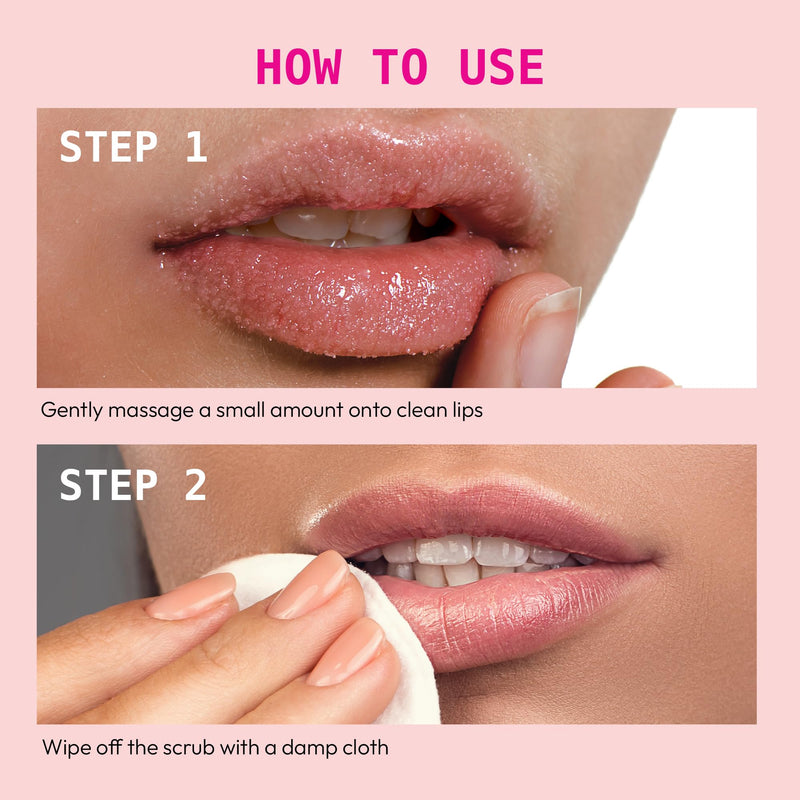 [Australia] - Ruby Kisses Exfoliating Lip Scrub, Gentle Smoothing for Soft Lips, Jojoba & Shea Butter Enriched, Non-Greasy, Hydrating Lip Care, Lightweight for Healthy & Supple Lips 
