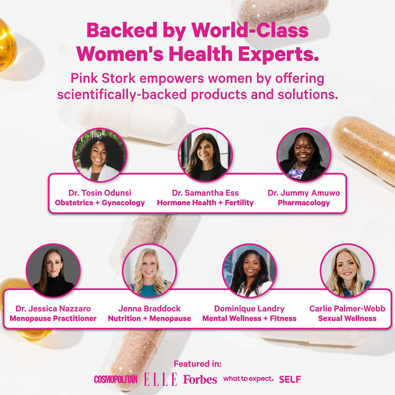 Pink Stork Prenatal Probiotics for Women - 60 Capsules | Vitamin B6, Prebiotics, Morning Sickness Support, Gut Microbiome & Immune Support Unflavored 30 Count (Pack of 2)