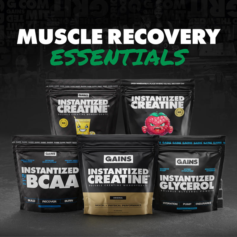 [Australia] - Gains in Bulk L-Glutamine, Gluten Free Glutamine Powder for Muscle Recovery and Growth, Post Workout Support, Amino Acid Supplement, Promotes Protein Synthesis, Non GMO, Unflavored, 90 Servings 