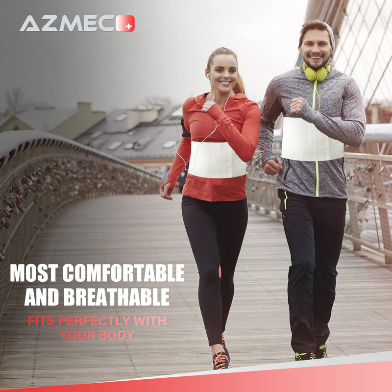 Azmec XXL Abdominal Binder for Lower Waist and Back Support, Abdominal Binder Post-surgery, Lower Waist Belt, Stomach Compression for Women and Men (Fits 49-55 inches) XX-Large