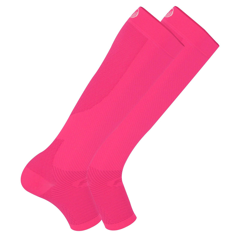 [Australia] - OS1st FS6+ Performance Foot/Calf Sleeves for Plantar Fasciitis pain relief, heel pain, shin splints and arch support (Pink Fusion, Large) Pink Fusion 