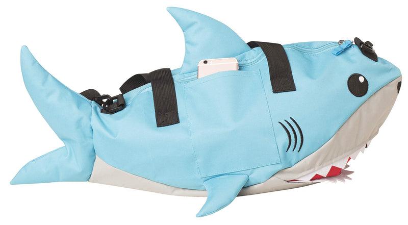 Rasta Imposta Shark Fun Duffle Activity Overnight Small Duffle Bag Kids Adult Boys Girls 22” L x 9” W x 13” H