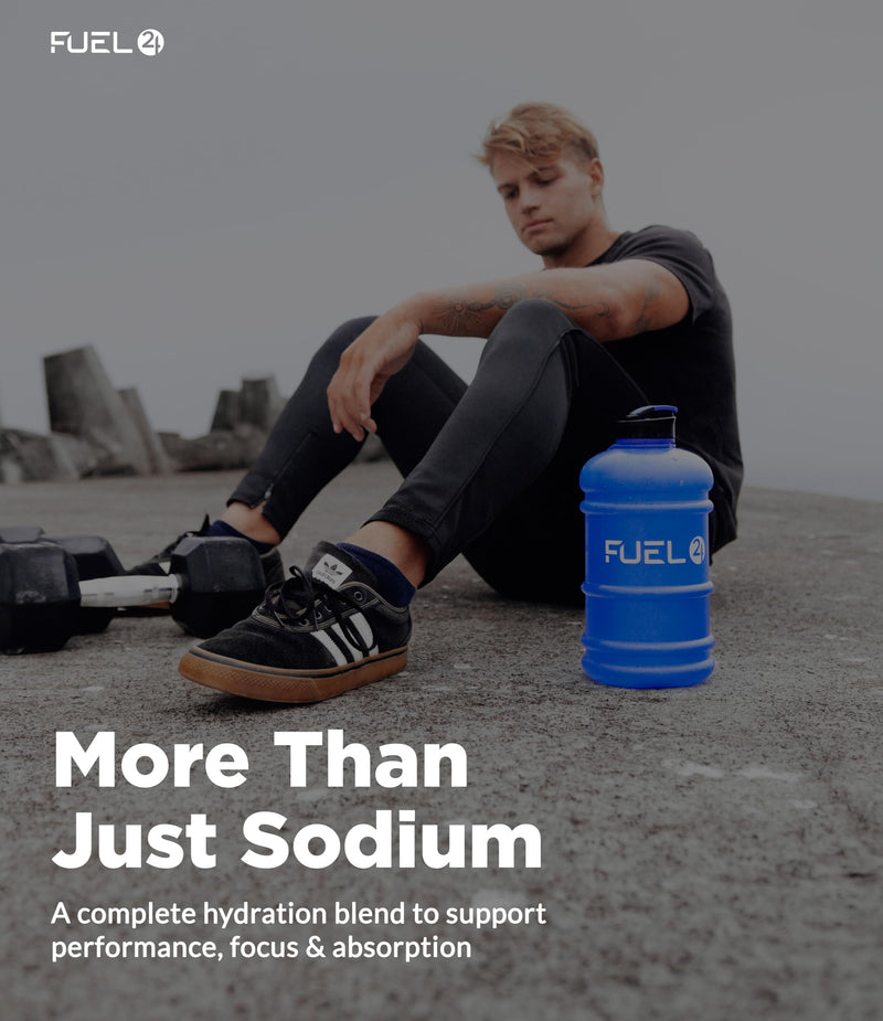 Fuel24 Electrolytes - Daily Hydration Sachets, Zero Sugar, Electrolyte Powder (10 or 30 Pack) Essential Minerals - Sodium, Magnesium, Potassium, Vitamin C B12 & L Glutamine (30 Pack, Orange)