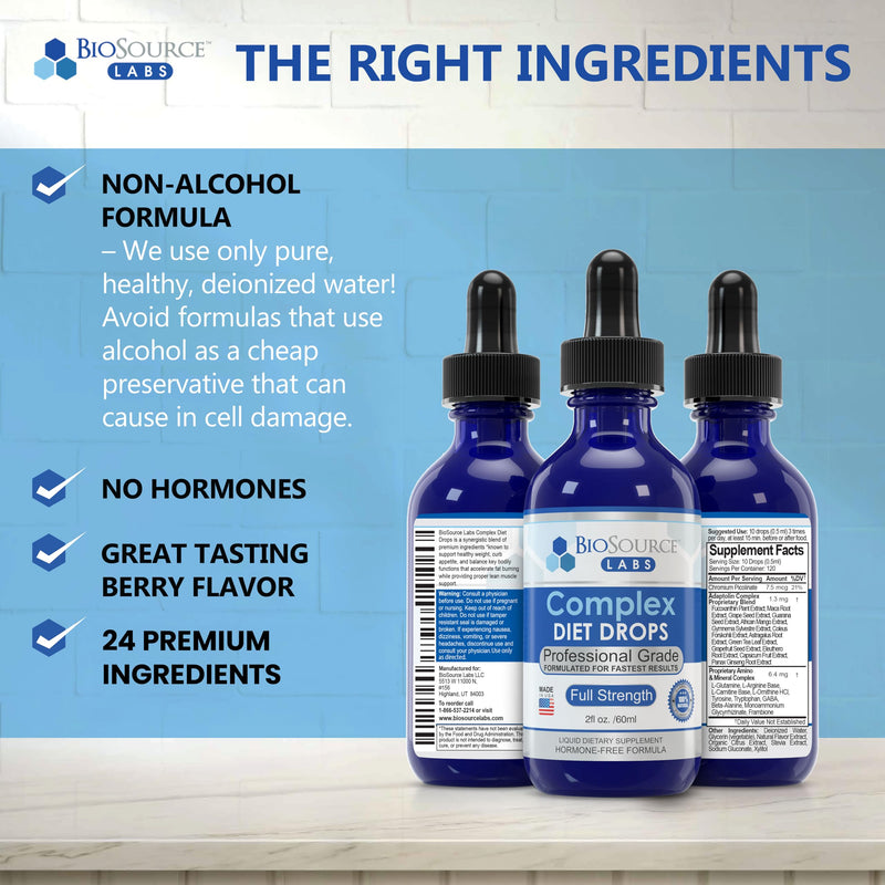 [Australia] - Complex Diet Drops – Best Natural Weight Management Drops for Men and Women (1 Bottle, 2 fl oz) - 30 Day Supply 2 Fl Oz (Pack of 1) 