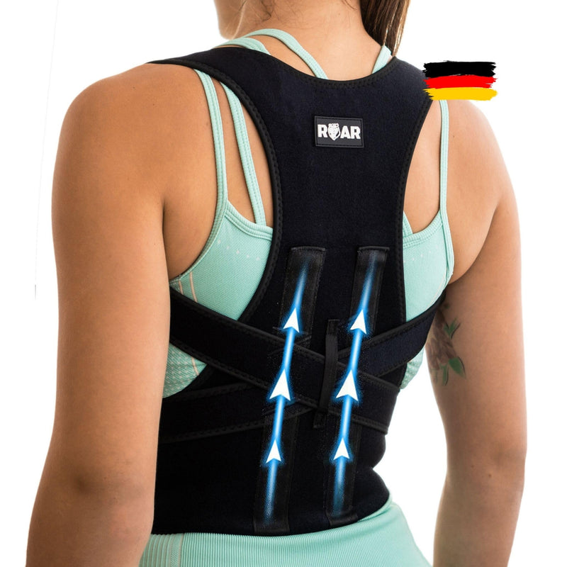 [Australia] - Roar® shoulder strap posture correction, back straightener, posture corrector, back strap straightener, back belt for pain, back corset (L) L 