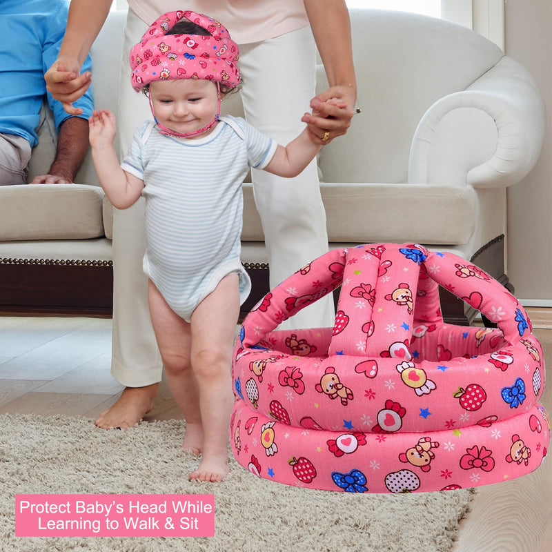 [Australia] - Baby Helmet for Crawling Walking Soft Cushion No Bumps Pink Candy 1PACK 
