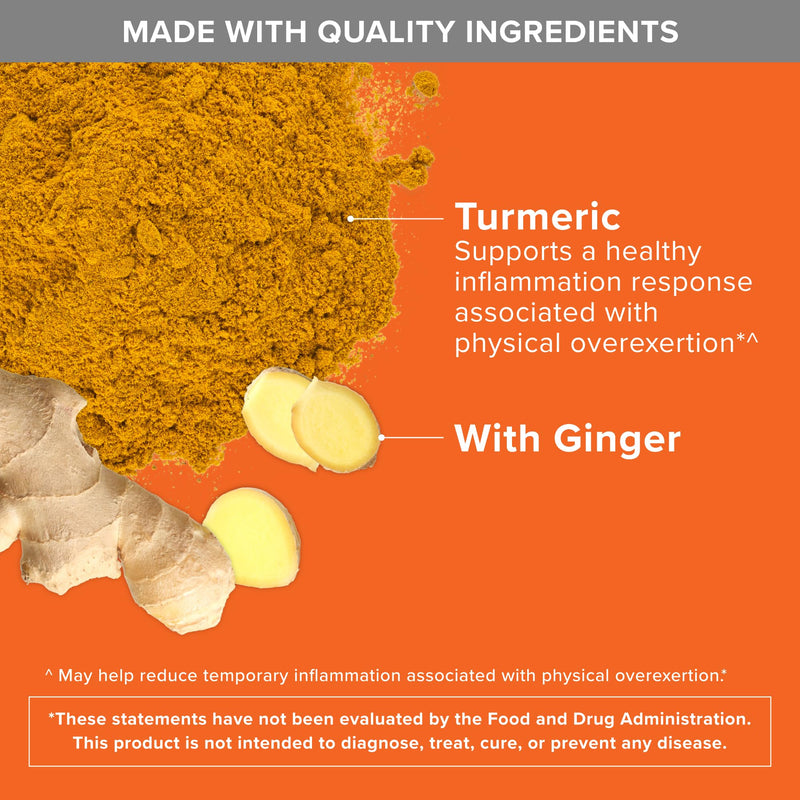Turmeric Curcumin with Black Pepper & Ginger, 2400mg Turmeric Extract with 95% Curcuminoids, Extra Strength Supplement, 105 Count (Pack of 1)