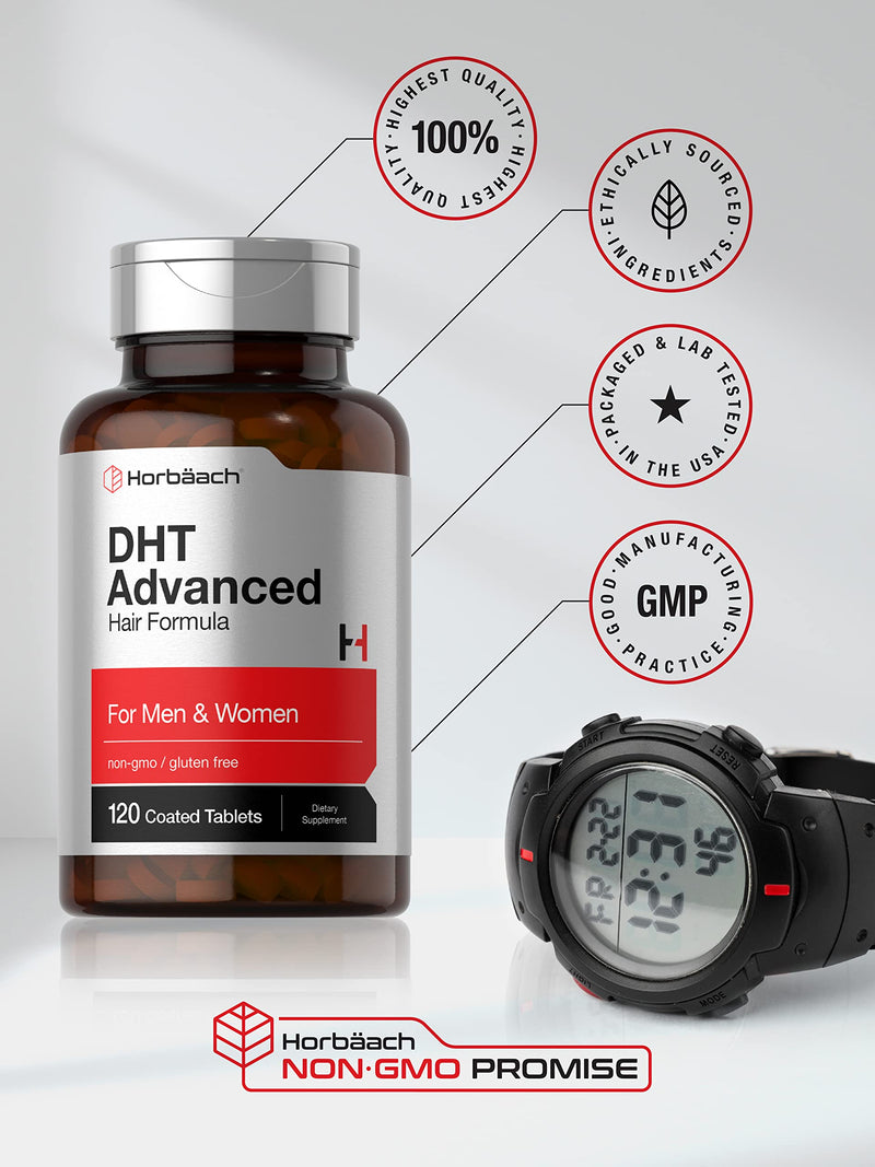 [Australia] - Horb√§ach DHT Advanced Hair Formula | 120 Tablets | Non-GMO and Gluten Free Hair Formula Blend with Saw Palmetto, Kudzu, and Fo-Ti 