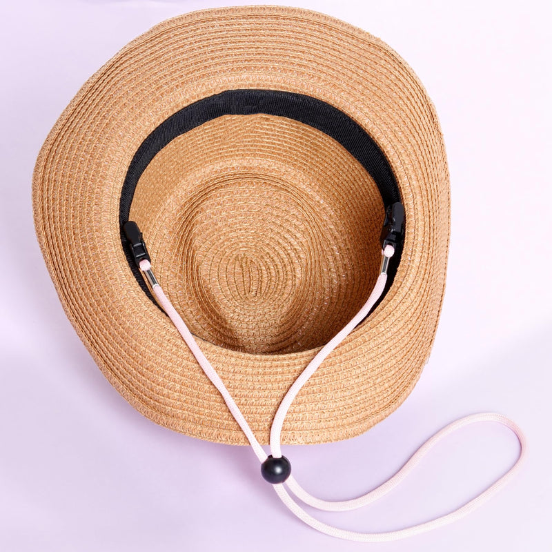 [Australia] - Sucrain 5 Pieces Adjustable Hat Strap Clips Hat Chin Cord for Golfing, Fishing, Boating New 