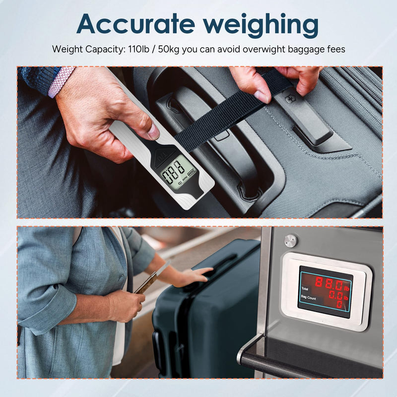 Battery-Free Luggage Scale 3PCS