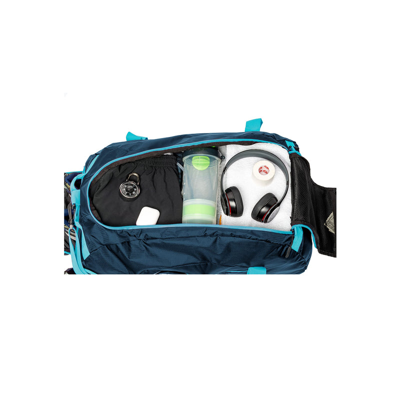 geckobrands Endurance Duffel Gym Bag (Navy & Blue, Medium)