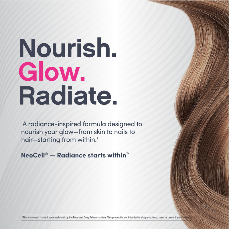 NeoCell Biotin Complex Hair, Skin & Nails | 90 Capsules | with BioActive Keratin Peptides and Alpha Lipoic Acid | Radiance-Infused Formula
