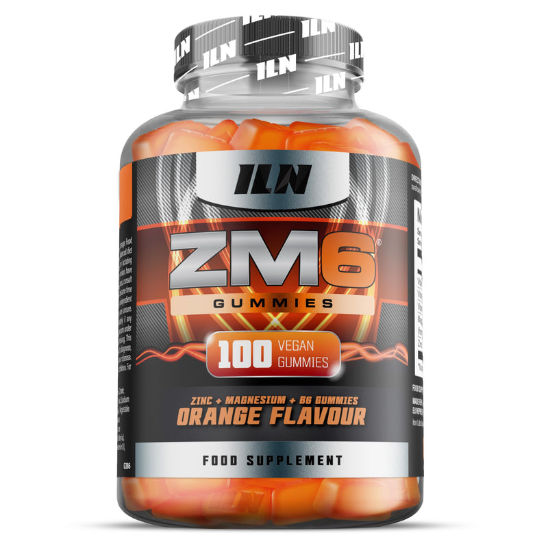 ZM6 – High Strength Zinc and Magnesium Gummies – 100 Vegan Gummies (Orange Flavour) – Supplement for Men and Women - Zinc Citrate and Magnesium Citrate 100 count (Pack of 1)