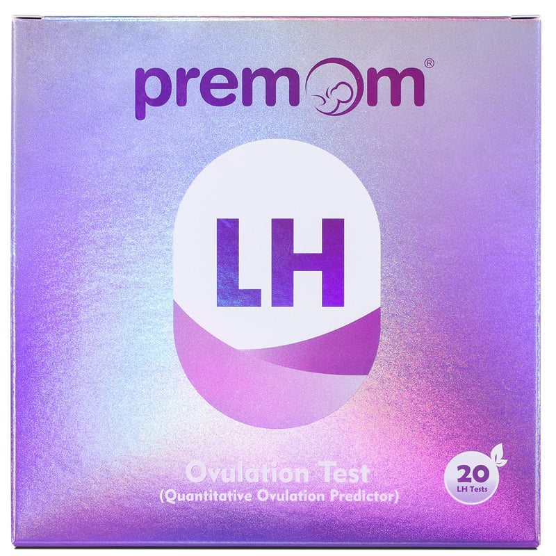 [Australia] - Premom Quantitative Ovulation Test Strips, Ovulation Predictor Kit with Smart Digital Ovulation Reader APP, Numerical Ovulation Tests, 20 LH Test 1 Count (Pack of 20) 