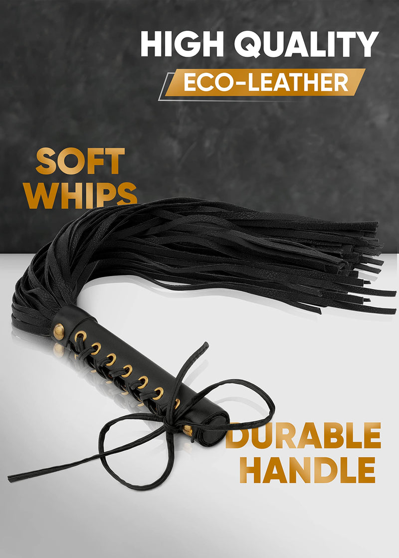 [Australia] - SM Whip Set Flogger Crop 18'' Adult Whip BSDM Paddles floggers and Paddles and Whips Sex BDSM Starter kit 
