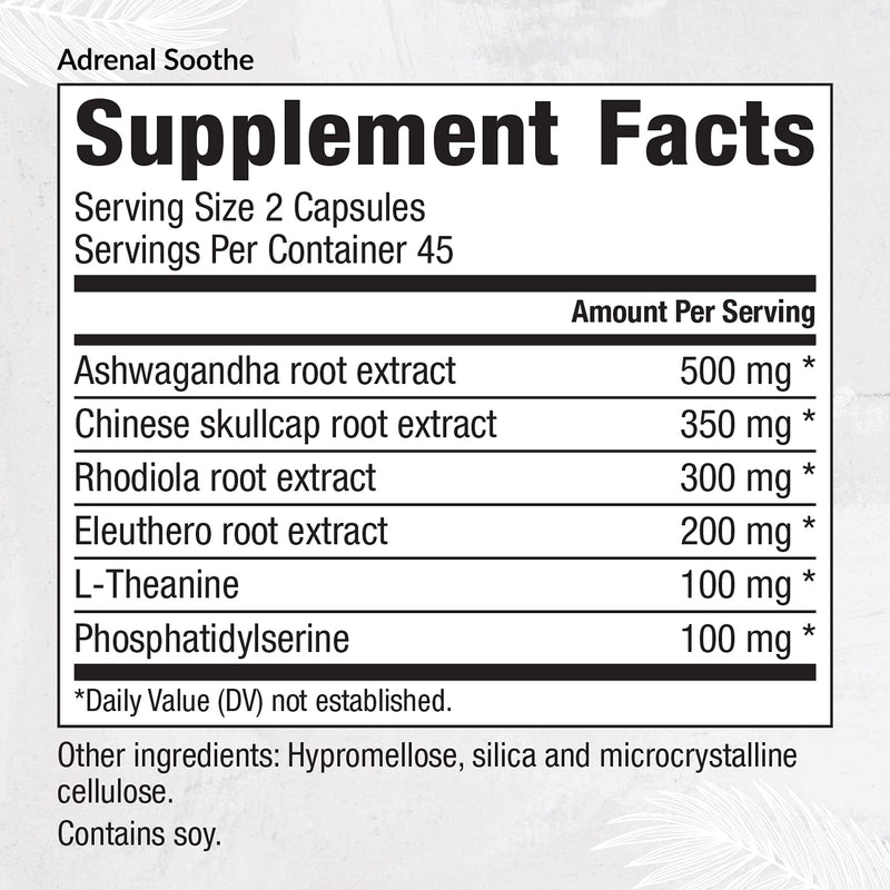[Australia] - Equilife Herbal Support Supplement with Ashwagandha and L-Theanine, Designed for Daily Overall Wellness, Supplements for Men & Women, Gluten Free, Vegan, Dairy Free, Non GMO, 90 Capsules 
