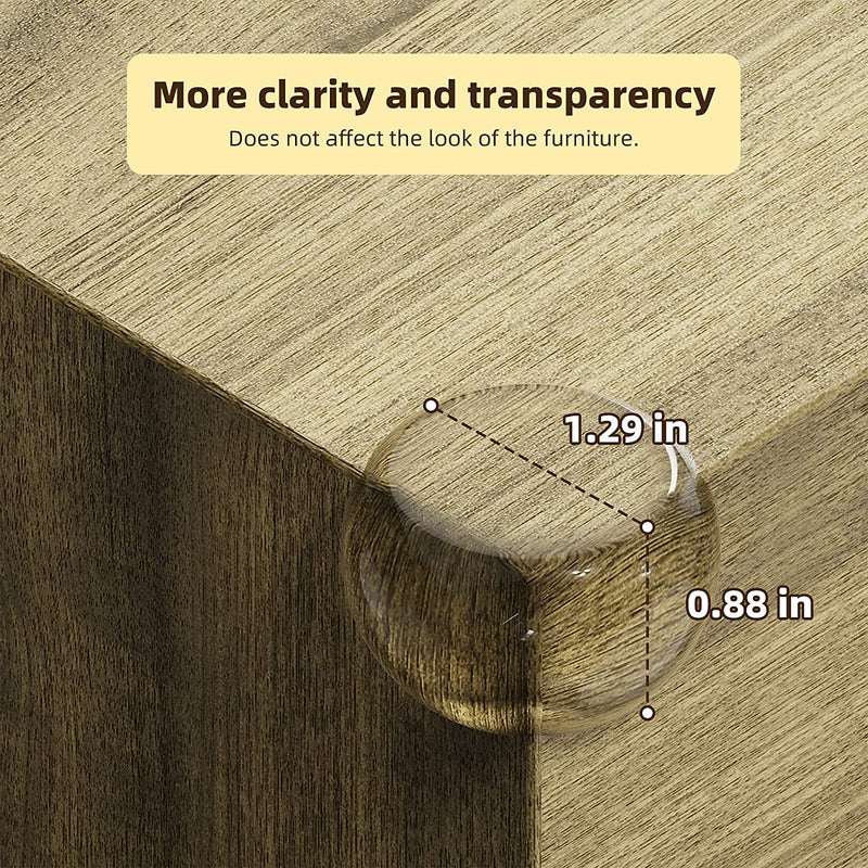 [Australia] - Corner Protectors Guards - Furniture Corner Guard & Edge Safety Bumpers - Baby Proof Bumper & Cushion to Cover Sharp Furniture & Table Edges - Clear and Transparent - (12 Pack) 12 Count (Pack of 1) 