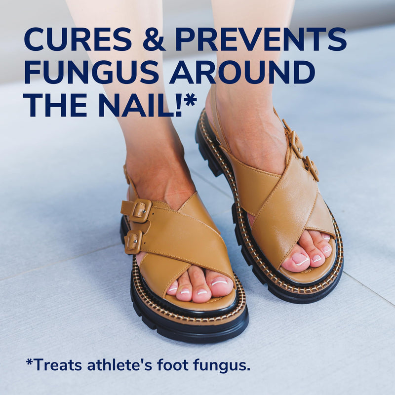 Dr. Scholl’s Fungal Nail Clear & Cure Swabs, 30 ct - Nail Treatment with Tolnaftate to Cure & Relieve Athlete's Foot Fungus Around the Nail + Whitening Swab to Improve Nail Appearance in 2 Days