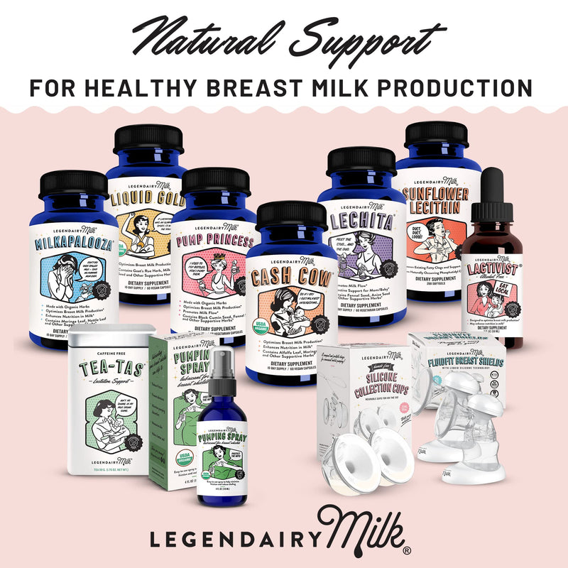 [Australia] - Legendairy Milk Cash Cow Lactation Supplement, Moringa, Alfalfa, and Goat's Rue Breastfeeding Supplement for Milk Supply Increase, Fenugreek-Free, Certified Organic, Vegan, Non-GMO, 60 Capsules 