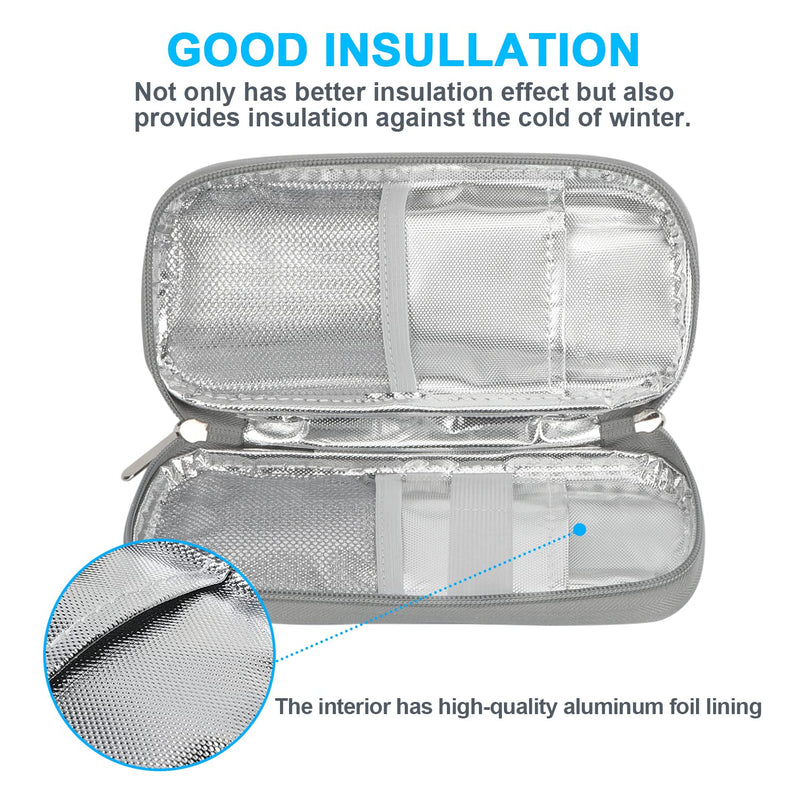 [Australia] - YOUSHARES Insulin Cooler Bag - Medication Cooler Box Diabetic Bag for Diabetic Supplies Keep Supplies Safe and Cold, Diabetes Pen Case Small for Travel Airplane (Purple) 03-Purple 